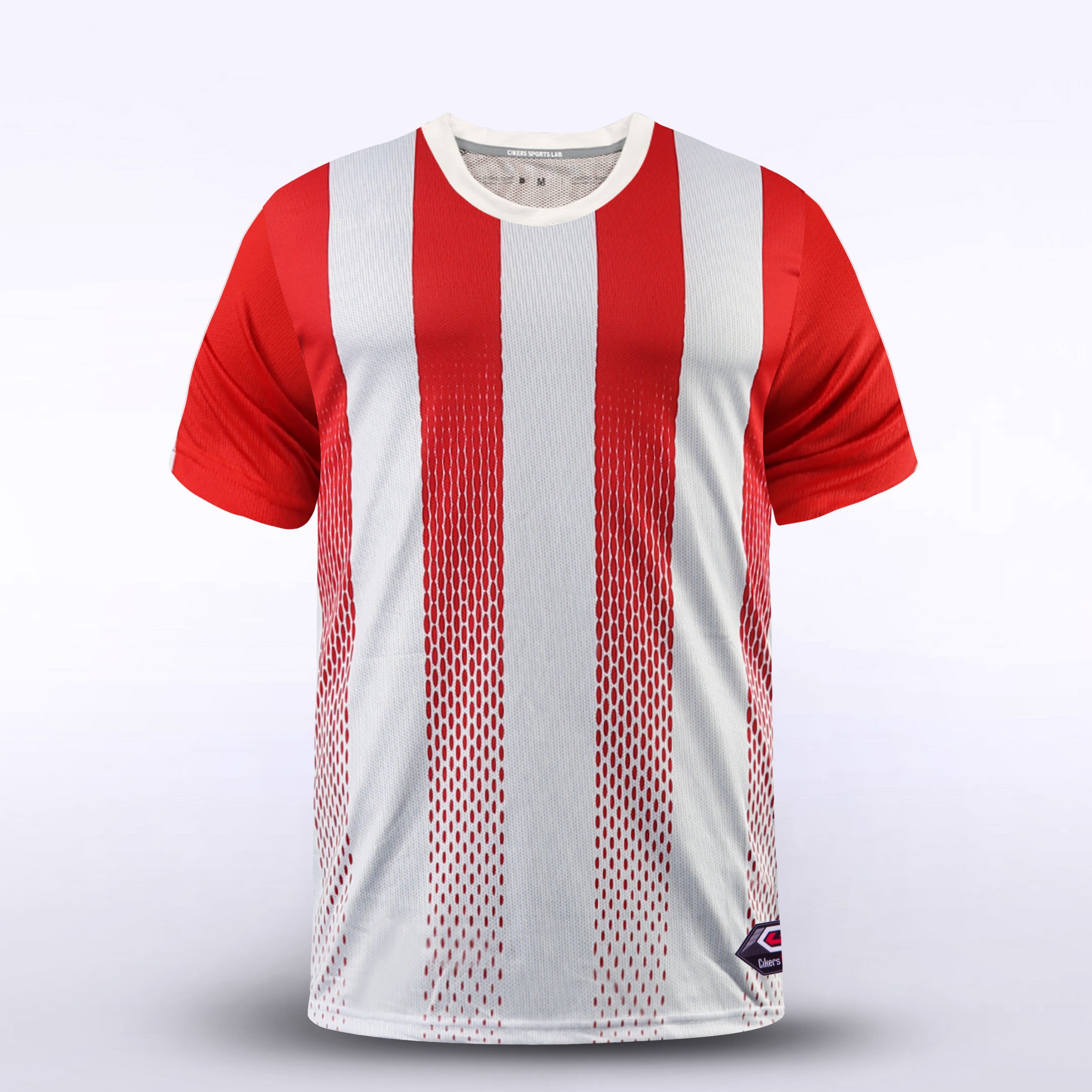 Pink Stripe Soccer Jersey