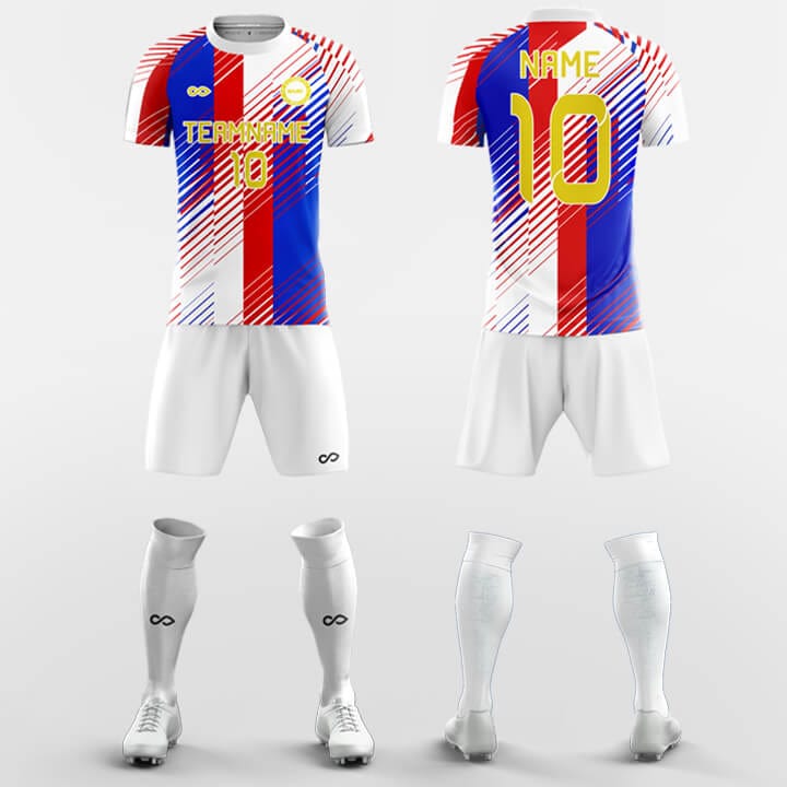 colorful soccer jersey set