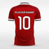 Red Custom Soccer Uniform