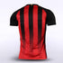 Red Men's Team Soccer Jersey Design