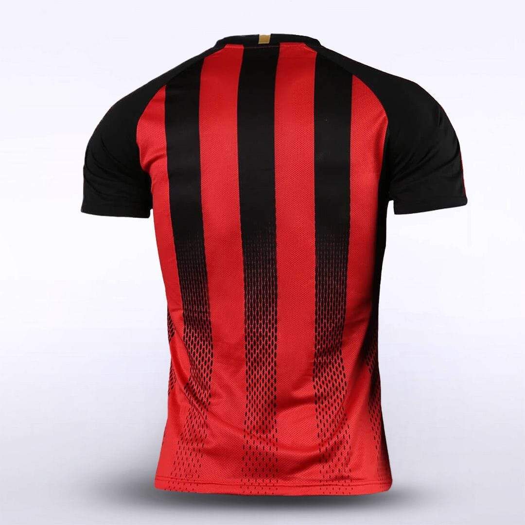 Red Men's Team Soccer Jersey Design
