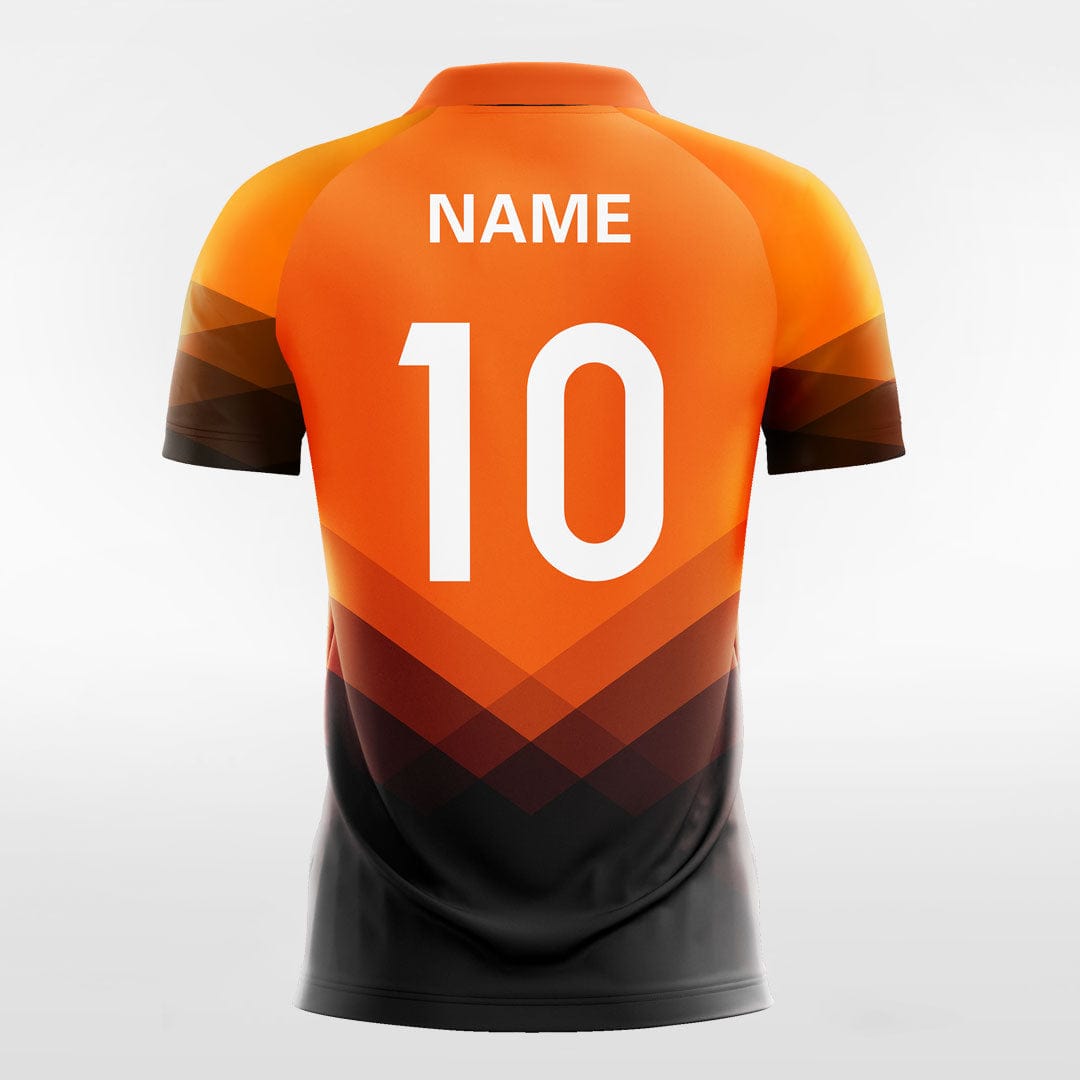 Orange and Black Neon Soccer Jersey