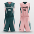 Green & Pink Custom Reversible Basketball Set