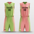 Pink&Green Custom Reversible Basketball Set