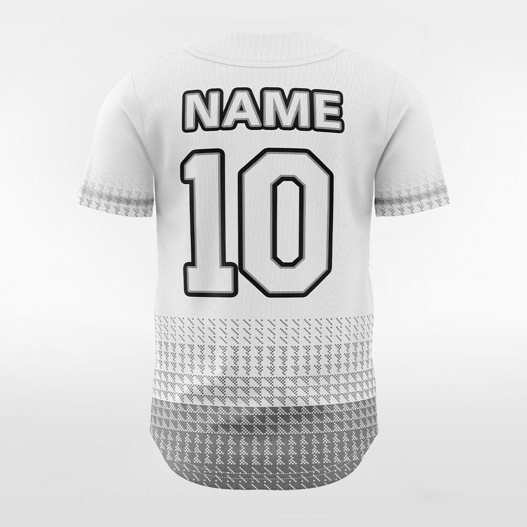 Gray Button Down Baseball Jersey