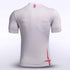 White & Red Men's Team Soccer Jersey Design
