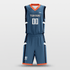 Navy Hero Sublimated Basketball Set