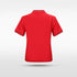 Red Kids Stand Collar Polo Design