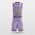 Purple Stripe Fission Basketball Set for Team