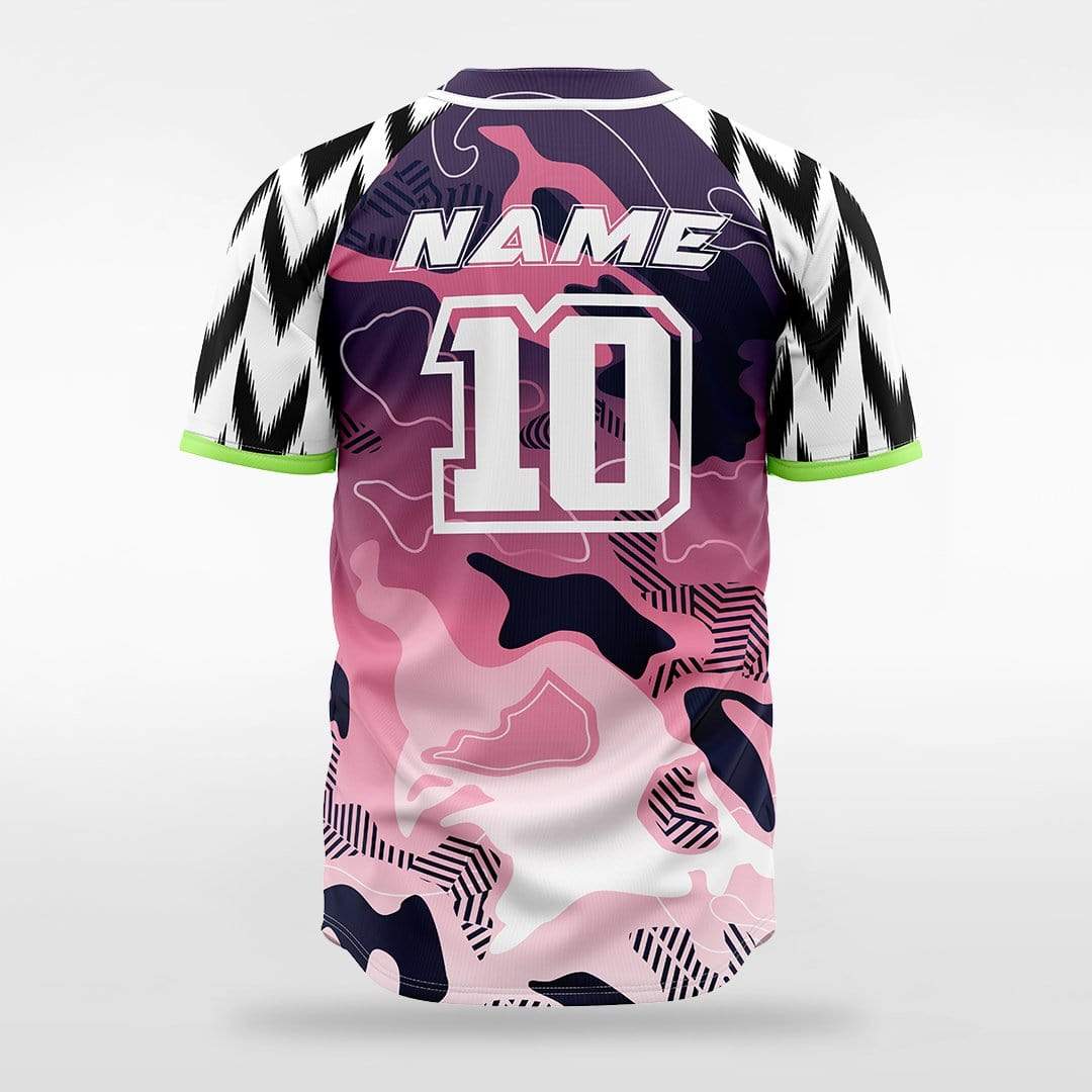 Custom Button Baseball Jersey