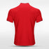 Red Adult Stand Collar Polo for Team