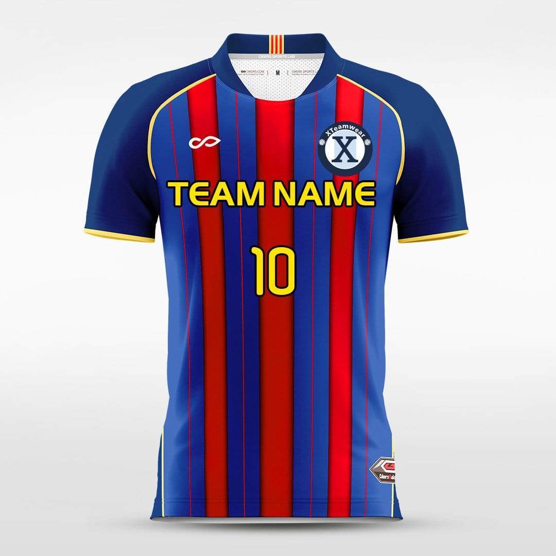 Blue&Red Men Football Shirts