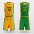 Yellow&Green Streamer Men's Jersey 