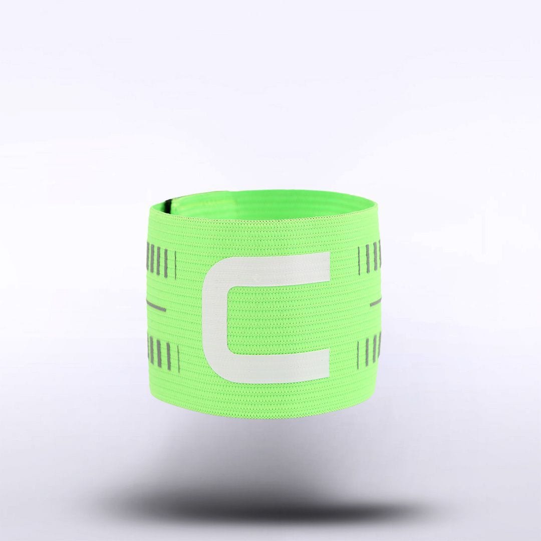 Custom Football Captains Armband Design Fluorescent Green
