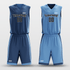 Blue&Navy Custom Reversible Basketball Set
