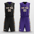 Black&Purple Custom Reversible Basketball Set