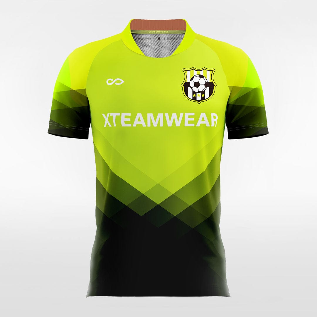 Green and Black Neon Soccer Jersey