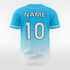 Blue Men Baseball Jersey