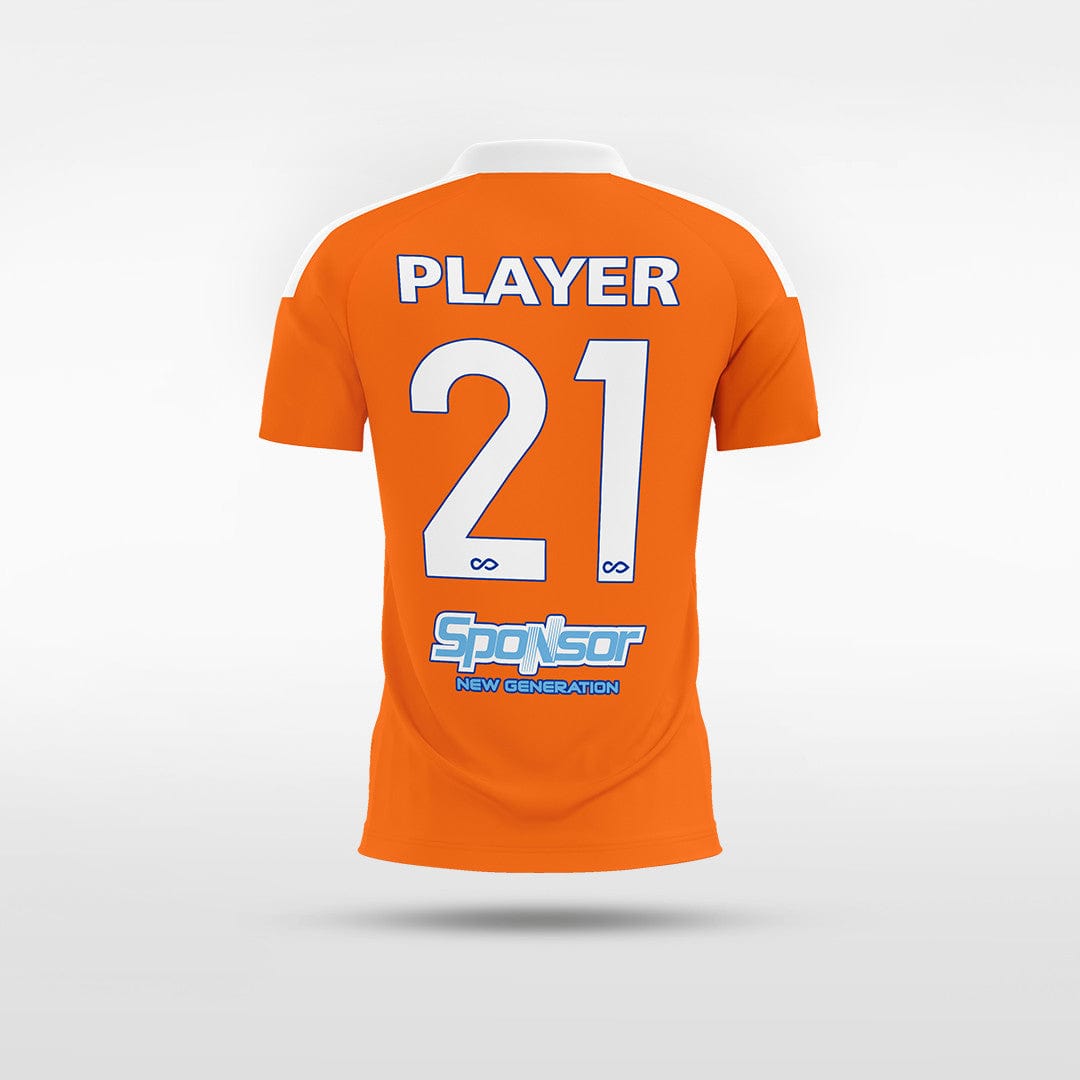 Custom Orange Kid's Sublimated Soccer Jersey