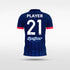 Custom Blue Kid's Sublimated Soccer Jersey