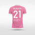 Custom Pink Kid's Sublimated Soccer Jersey