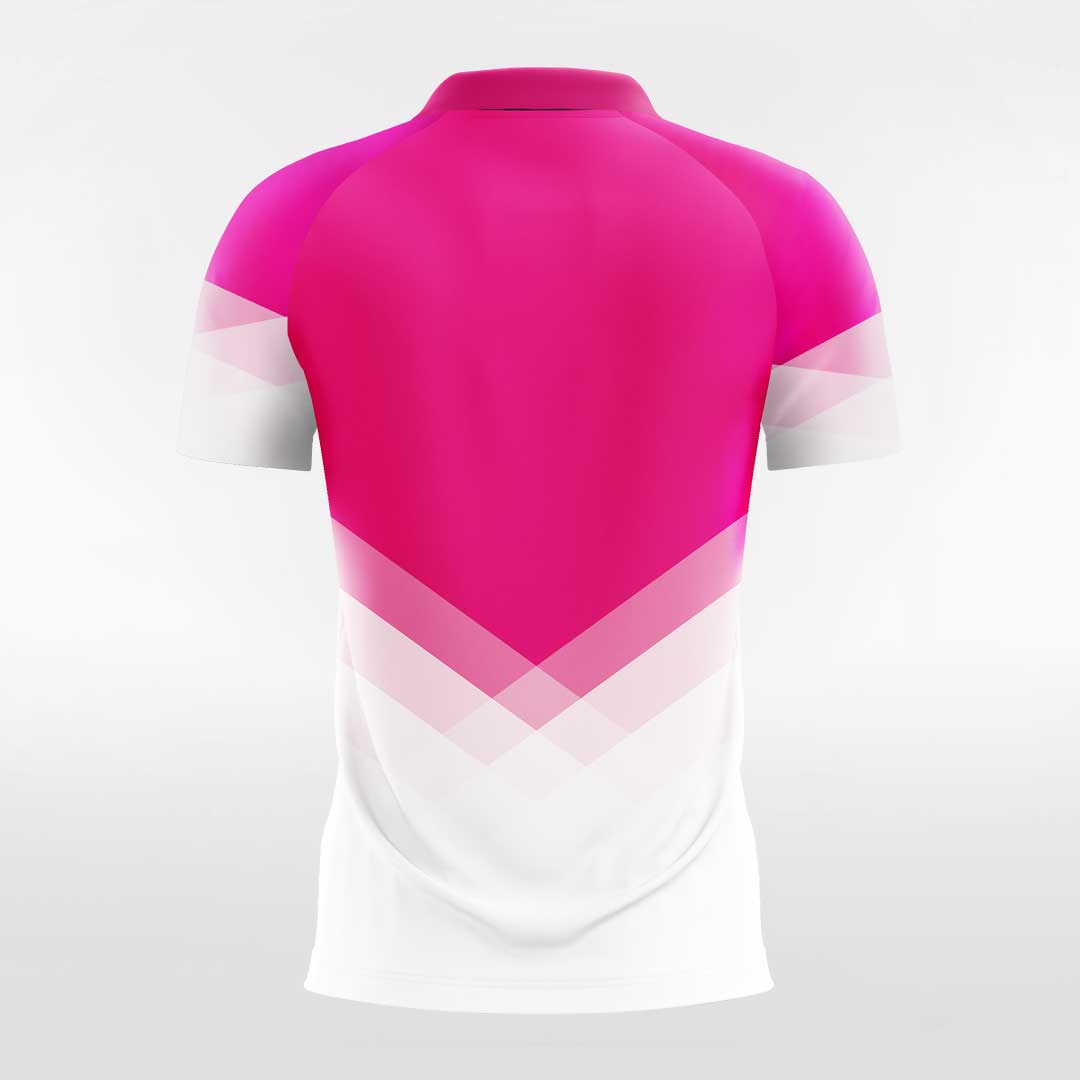 Neon Pink and White Soccer Jersey