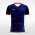 Custom Navy Blue Men's Soccer Jersey