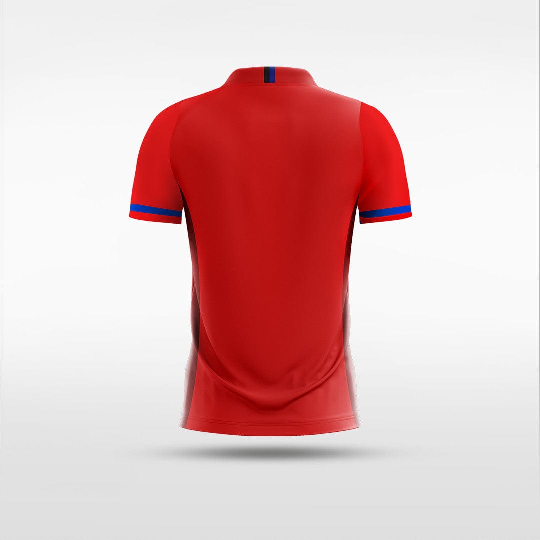 Custom Blue Kid's Sublimated Soccer Jersey