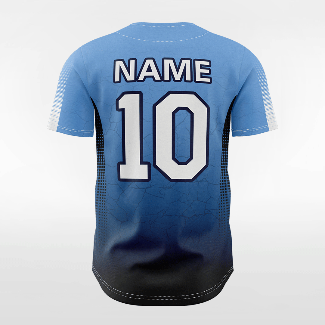 Cracking Customized Button Down Baseball Jersey