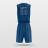 Bull Demon Sublimated Basketball Set Blue