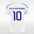 White Custom Soccer Uniform