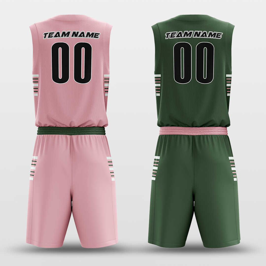 Red&Yellow Custom Sublimated Basketball Set