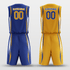 Blue&Yellow Custom Sublimated Basketball Set