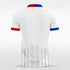 Custom White Men's Sublimated Soccer Jersey