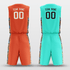 Orange&MintCustom Sublimated Basketball Set
