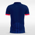 Navy Blue Men's Team Soccer Jersey Design