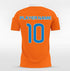 Orange Custom Soccer Uniform