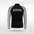 Black Embrace Wind Stopper Customized Full-Zip Jacket Design