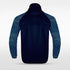 Navy Embrace Orbit Customized Full-Zip Jacket Design