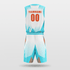 Blue and White Customized Thorns Basketball Set