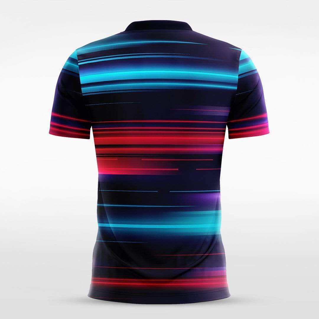 Black Men's Team Soccer Jersey Design