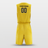 Latitude and Longitude Sublimated Basketball Team Set Yellow