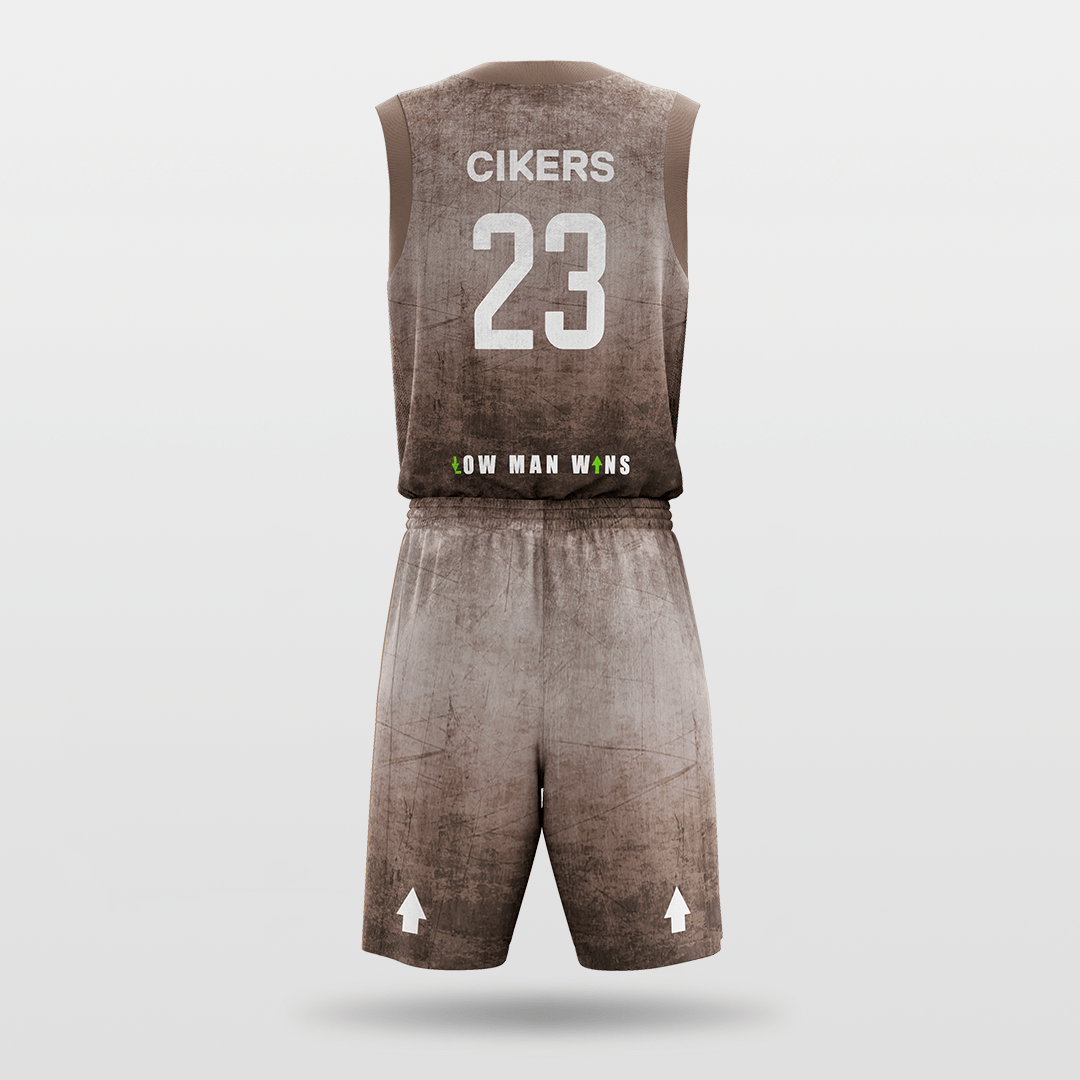 Brown Custom Basketball Set