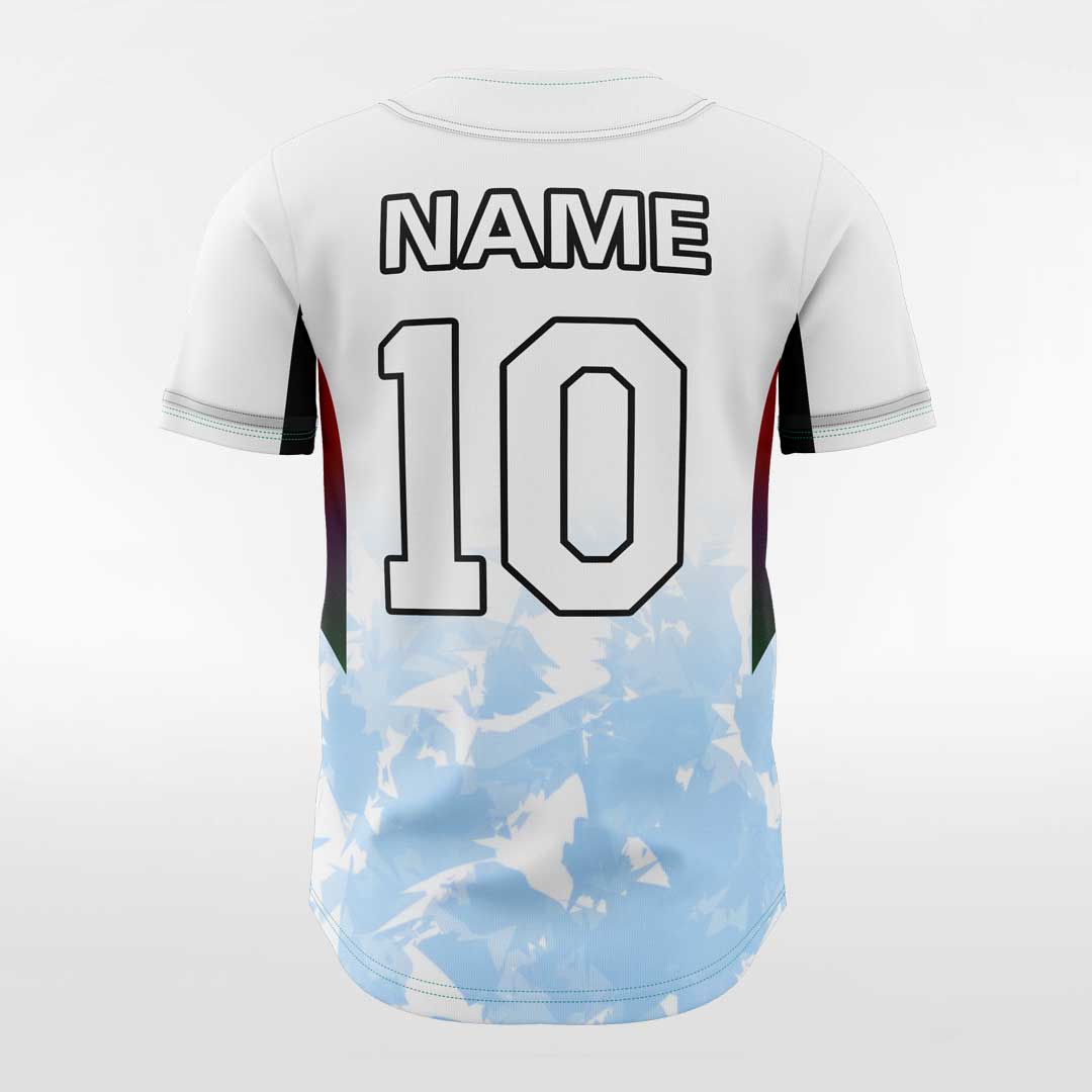 Blue Button Down Baseball Jersey