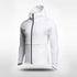 White Custom Windbreaker Youth Hoodie