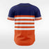 Red and Blue Button Down Baseball Jersey