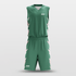Green Customized Spark Basketball Set