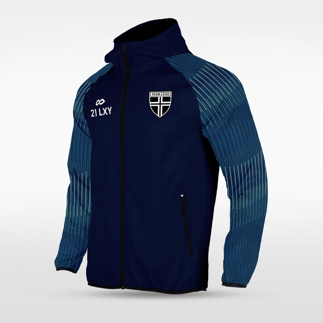 Navy Embrace Orbit Full-Zip Jacket Custom 