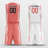 Watermelonred&White Custom Sublimated Basketball Set