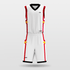 White Hero Customized Basketball Set